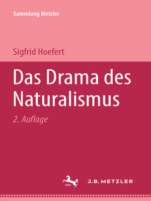 cover image of Das Drama des Naturalismus